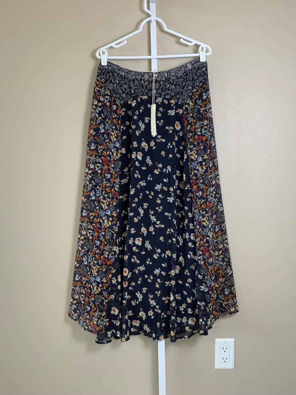 Red Dress Boutique Lovestitch Where It Takes You Navy Floral Print Maxi Skirt